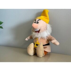 Vintage Snow White and the Seven Dwarfs Sneezy Dwarf Plush Doll Sneezing